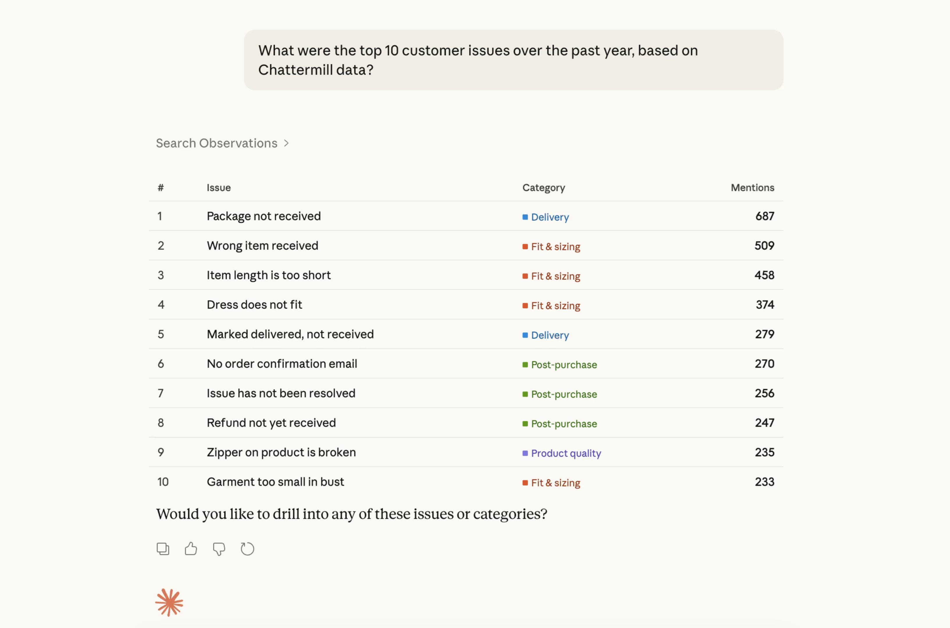 Chattermill screenshot